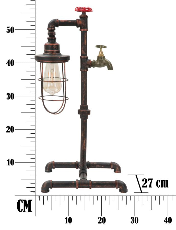 LAMPADA DA TAVOLO MANHATTAN/CAGE CM 27X27X56