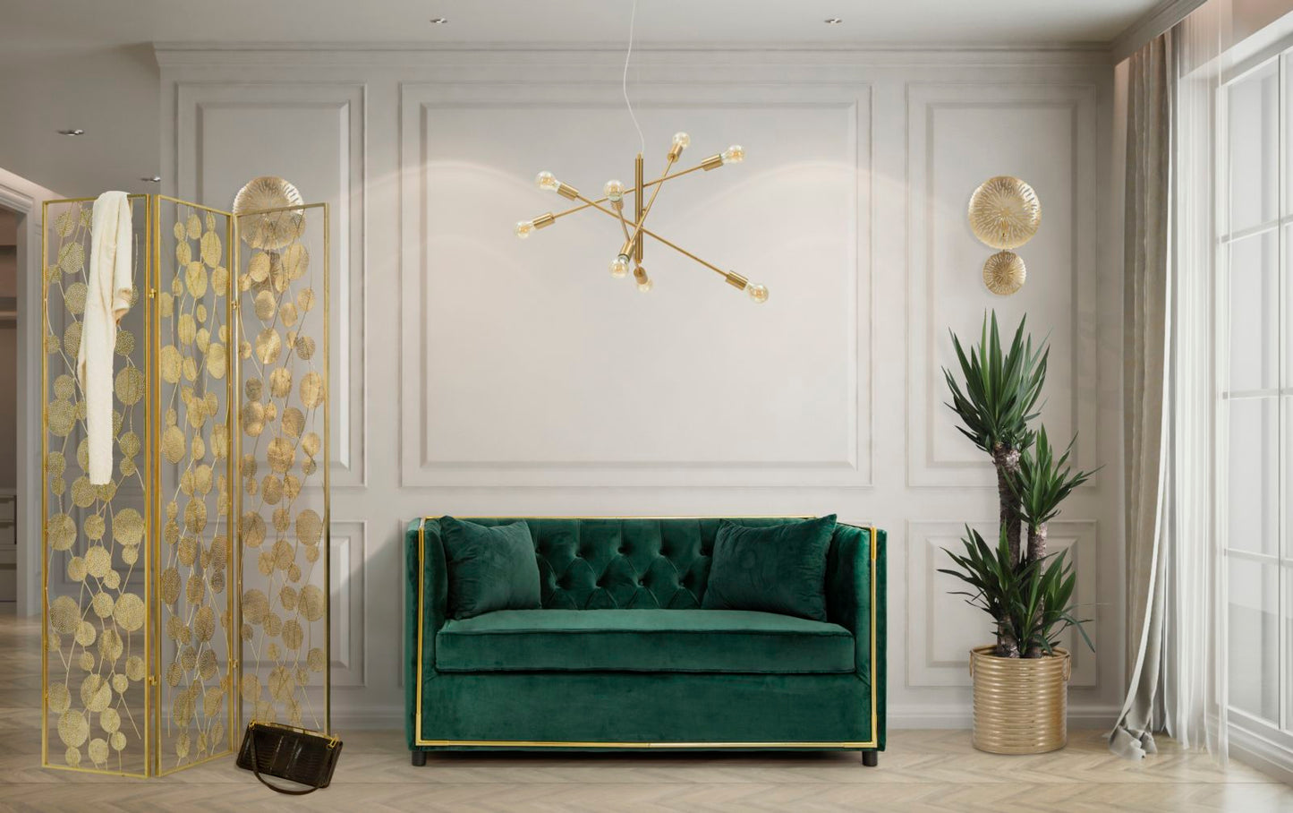 LAMPADA DA MURO SIMPLE GLAM CM 28,5X8X46