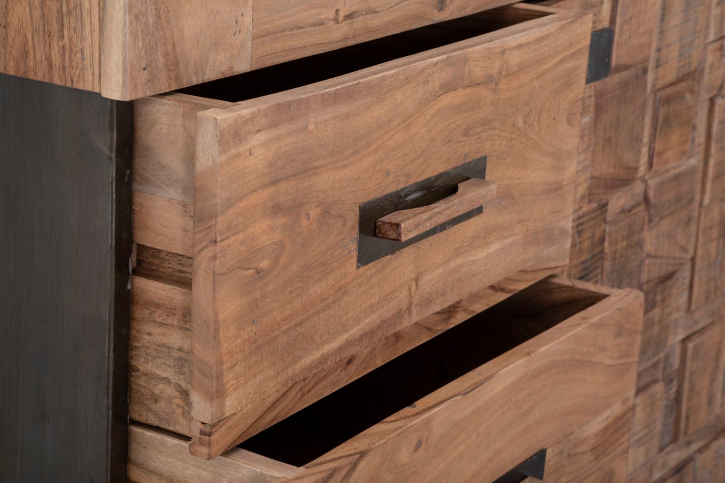 VETRINA MUMBAI (LEGNO DI ACACIA NILOTICA) CM 103X40X177