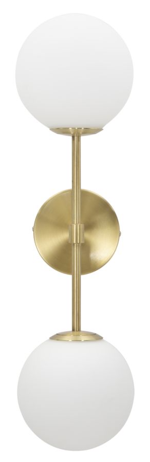 LAMPADA DA MURO GLAMY DOPPIA CM 15x21x55