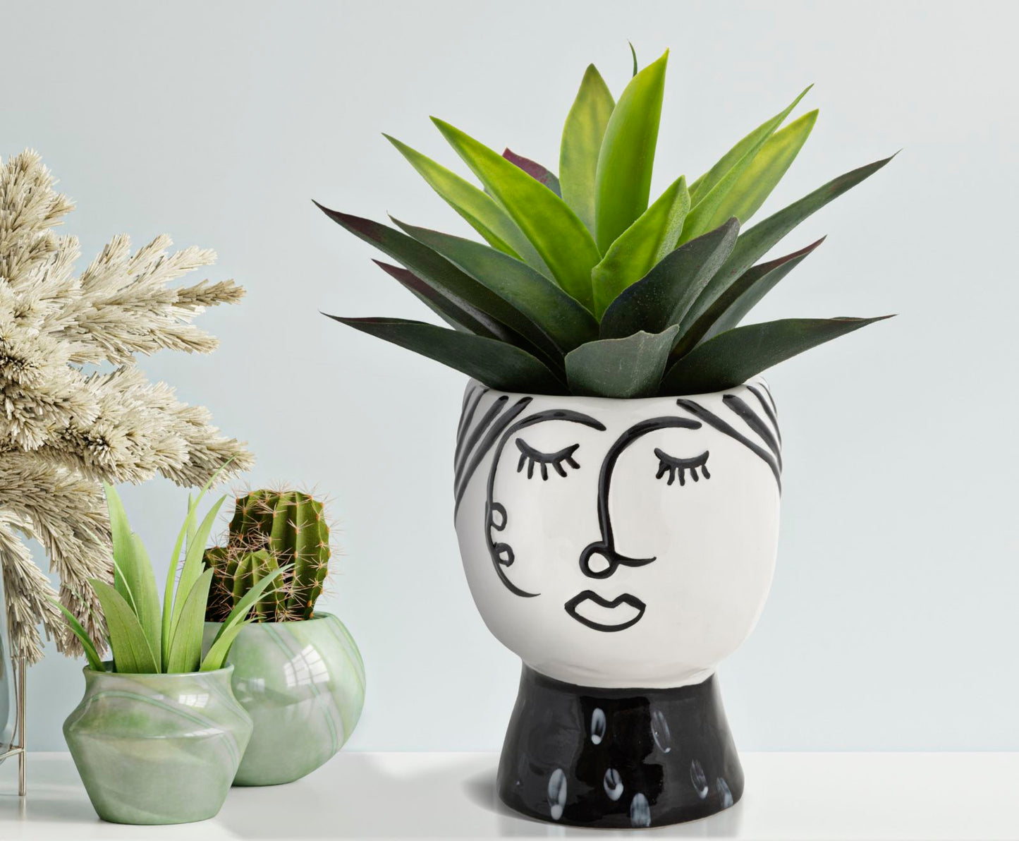 VASO POT FACE CM Ø 14X18,2