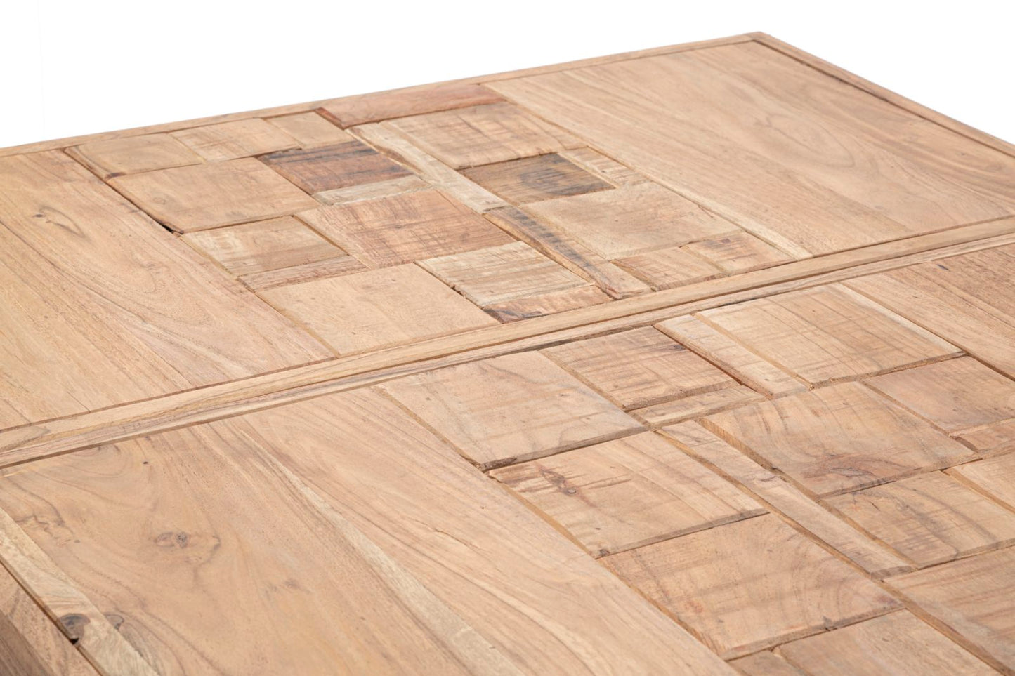 TAVOLO DA PRANZO MUMBAI QUAD. ALL. CM 80X80X77-LUNG. T. 160 ( ACACIA NILOTICA)