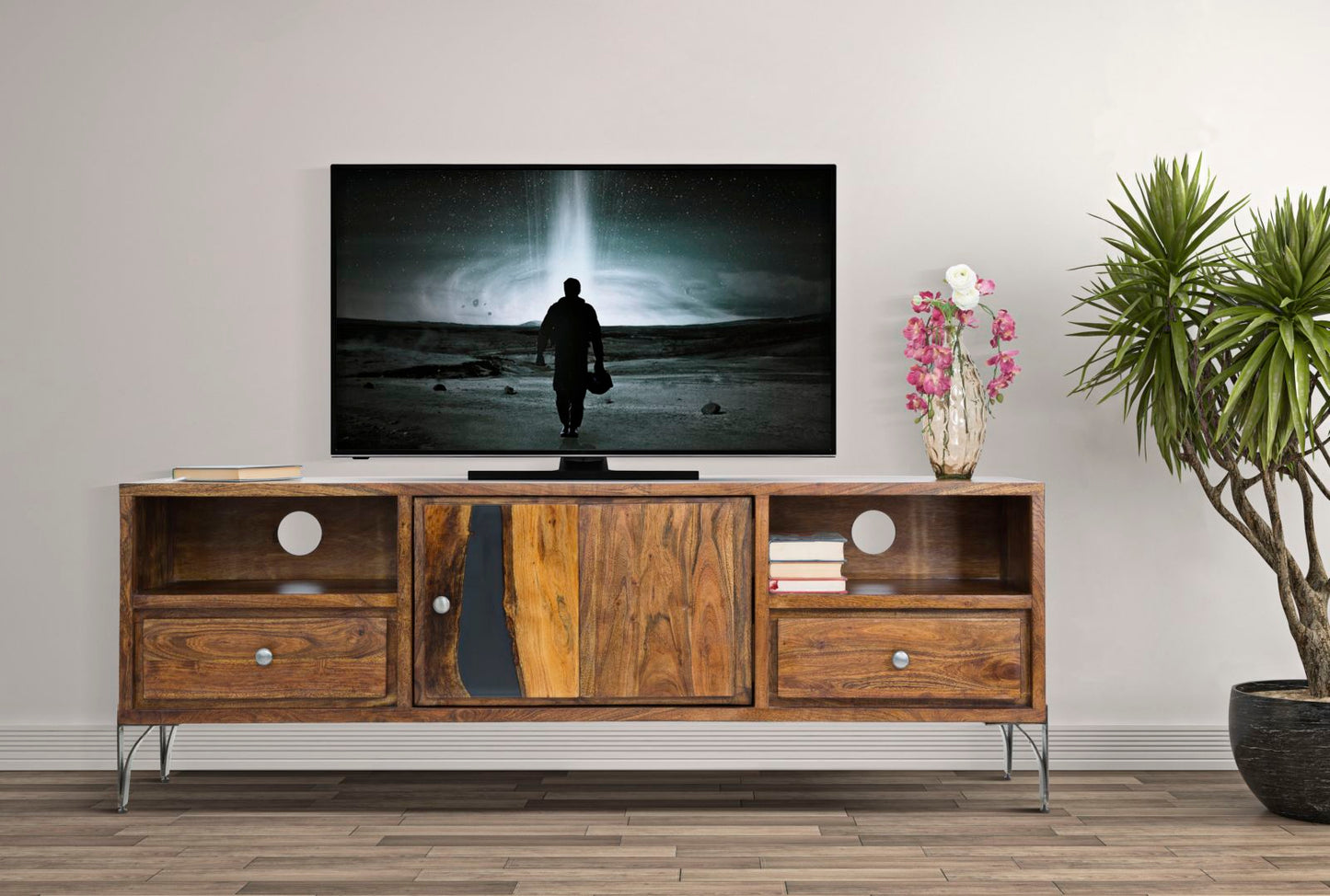 P/TV MUSTANG CM 175X40X60 (LEGNO DI ACACIA NILOTICA)