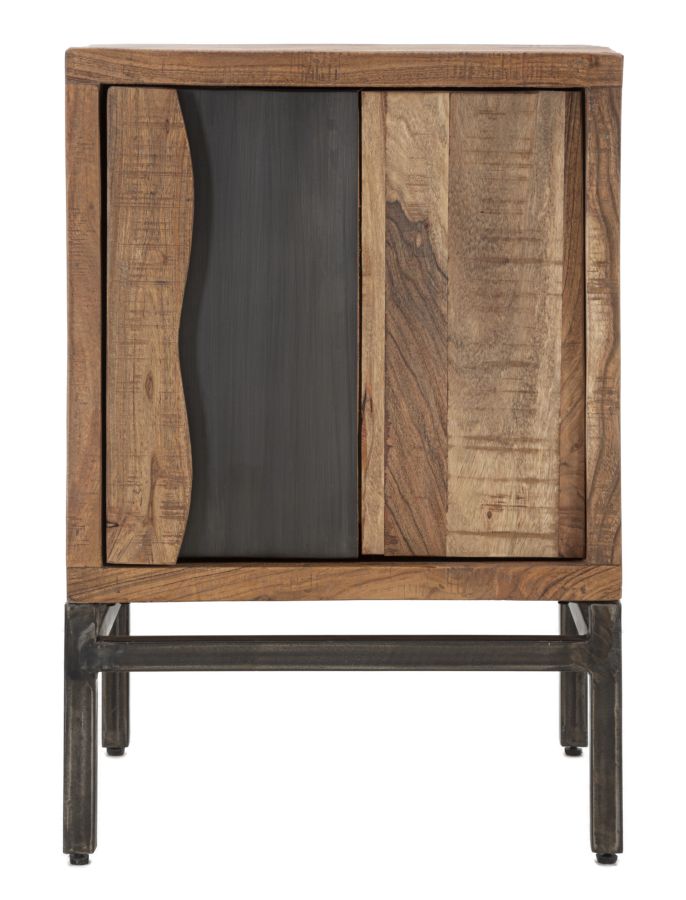 COMODINO YELLOWSTONE 44Lx40px64H cm (LEGNO DI ACACIA NILOTICA)