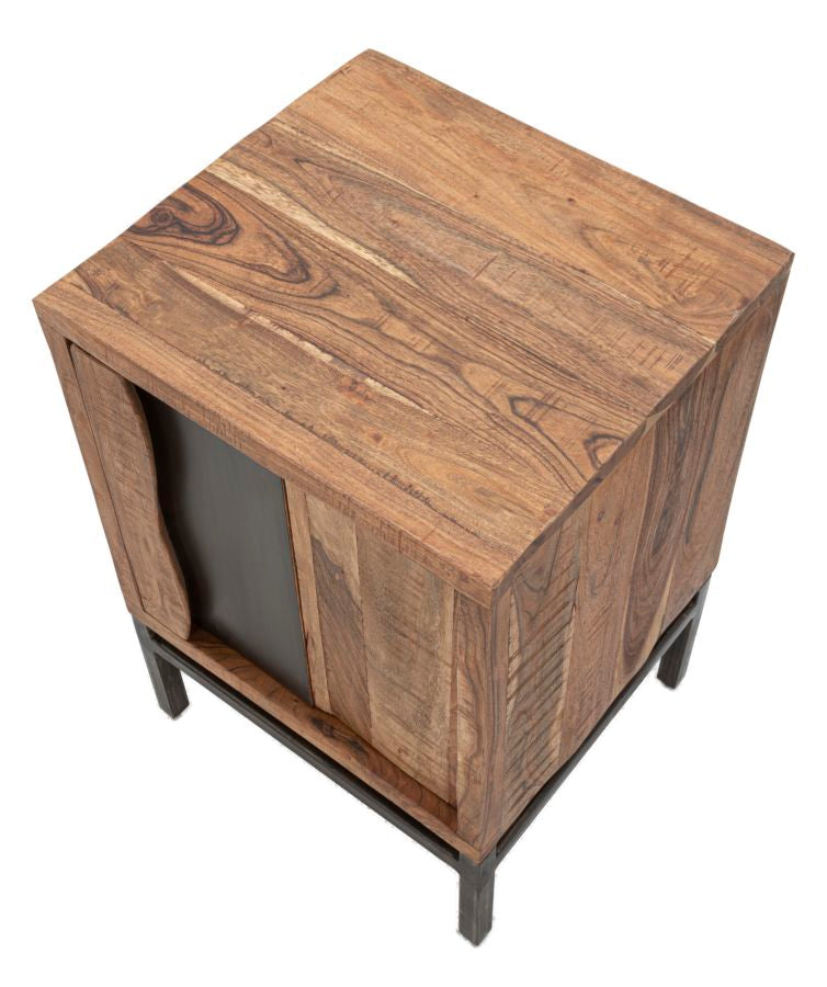 COMODINO YELLOWSTONE 44Lx40px64H cm (LEGNO DI ACACIA NILOTICA)