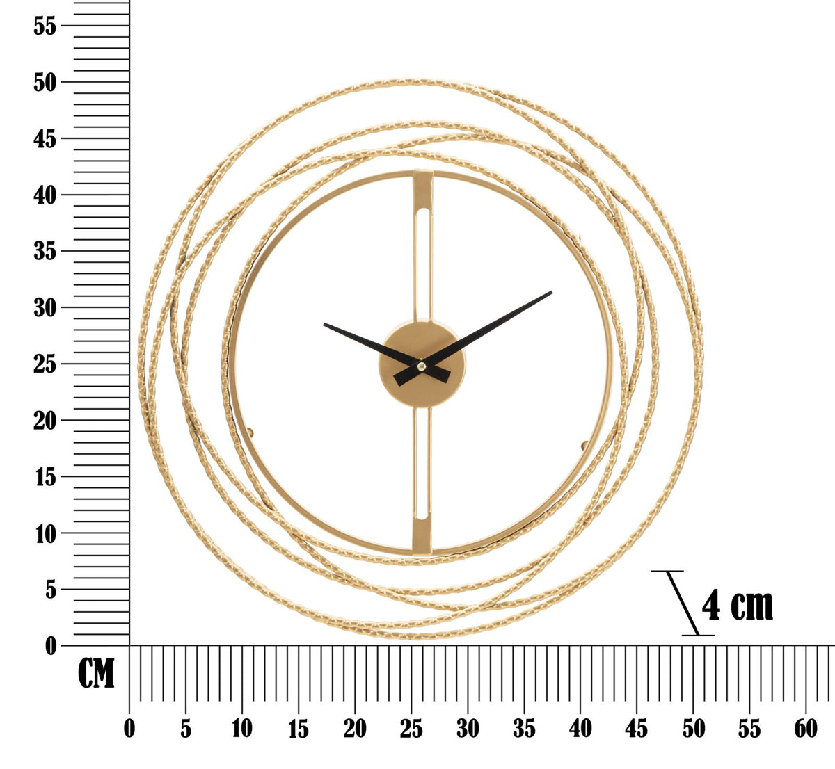 OROLOGIO DA MURO GOLD STRIPS CM Ø 50X4