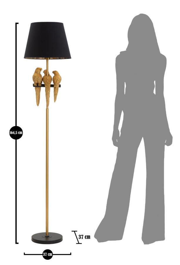 LAMPADA DA TERRA PAPPAGALLO CM Ø 37X164,5