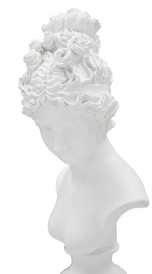 SCULTURA STATUA WOMAN C/PIEDISTALLO CM 11X10,5X35,5
