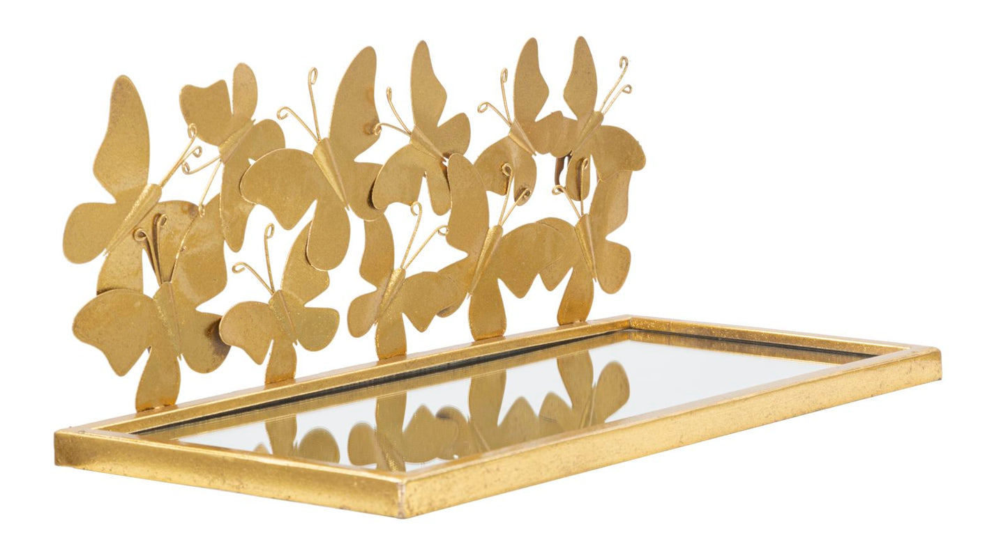 COMODINI MENSOLE BUTTERFLIES COPPIA CM 43X19,2X16,5