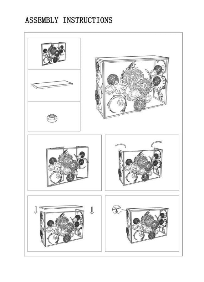 CONSOLE GLAM UNIVERS CM 114X40,5X80