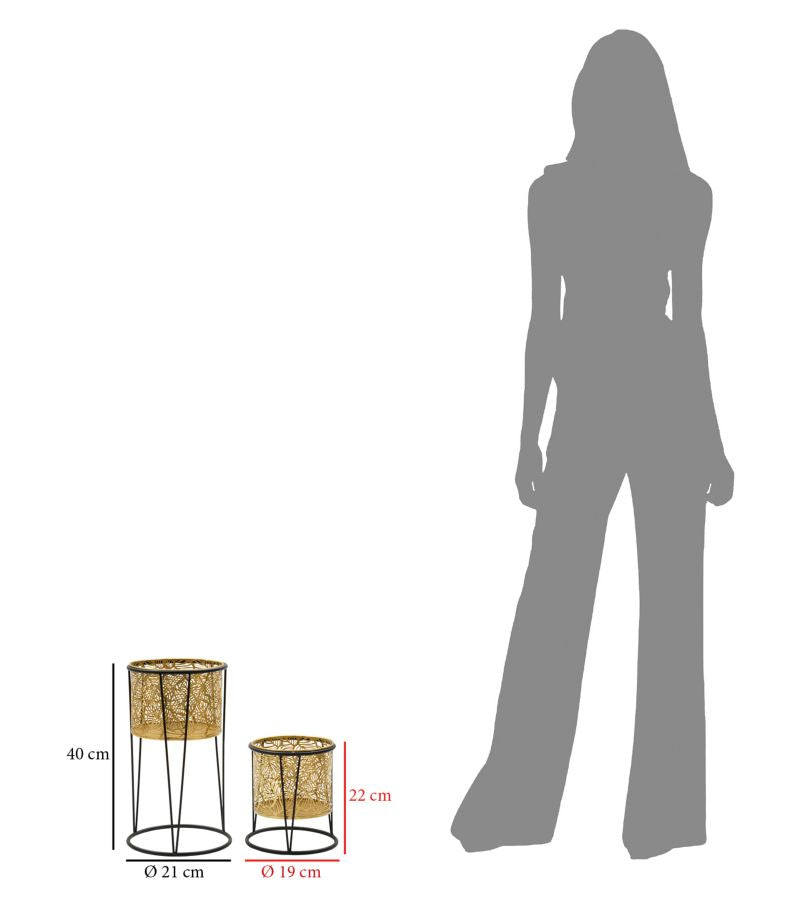 P/VASI LEAVY COPPIA -A- CM Ø 21X40-19X22