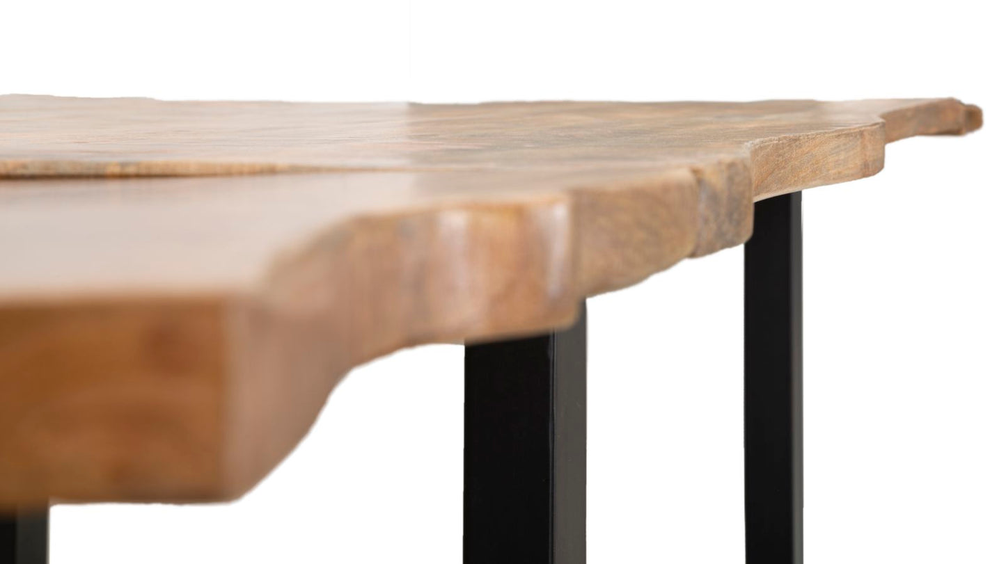 TAVOLO DA PRANZO ALLUNGABILE EDGE CM 180X90X77-LUNGHEZZA TOTALE 280 (LEGNO DI MANGO)