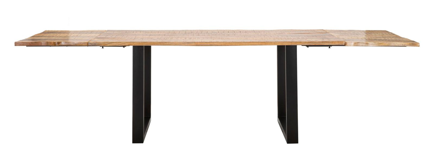 TAVOLO DA PRANZO ALLUNGABILE EDGE CM 180X90X77-LUNGHEZZA TOTALE 280 (LEGNO DI MANGO)