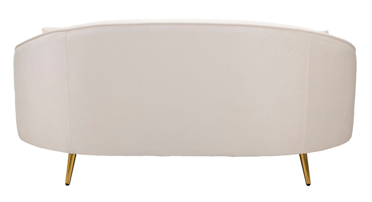 DIVANETTO 2 POSTI OSLO C/CUSCINI CREMA CM 148X84X68