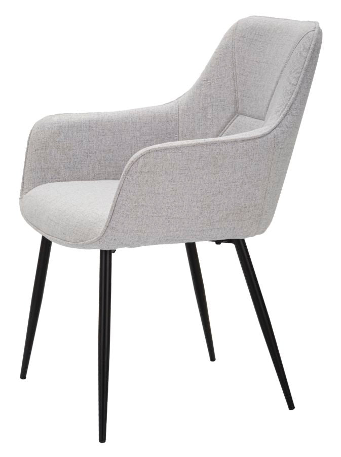 SEDIA VICENZA 2 PEZZI GRIGIA CM 58X63X85,5