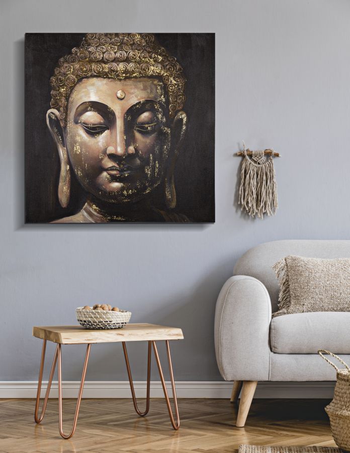 DIPINTO SU TELA BUDDHA -B- CM 100X3X100