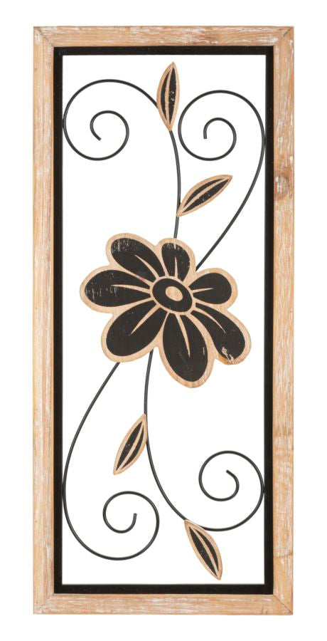 PANNELLO IN FERRO E LEGNO KOMAN -A- CM 26X2,5X60