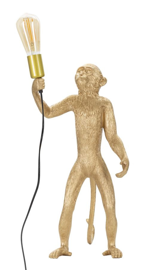 LAMPADA DA TAVOLO MONKEY ORO CM Ø 26X34X55