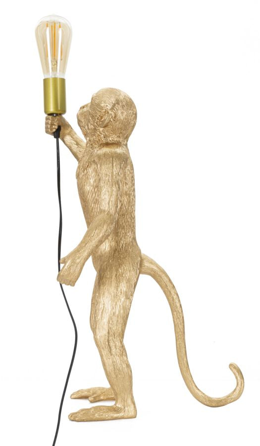LAMPADA DA TAVOLO MONKEY ORO CM Ø 26X34X55