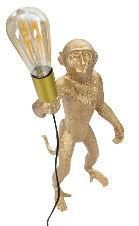LAMPADA DA TAVOLO MONKEY ORO CM Ø 26X34X55