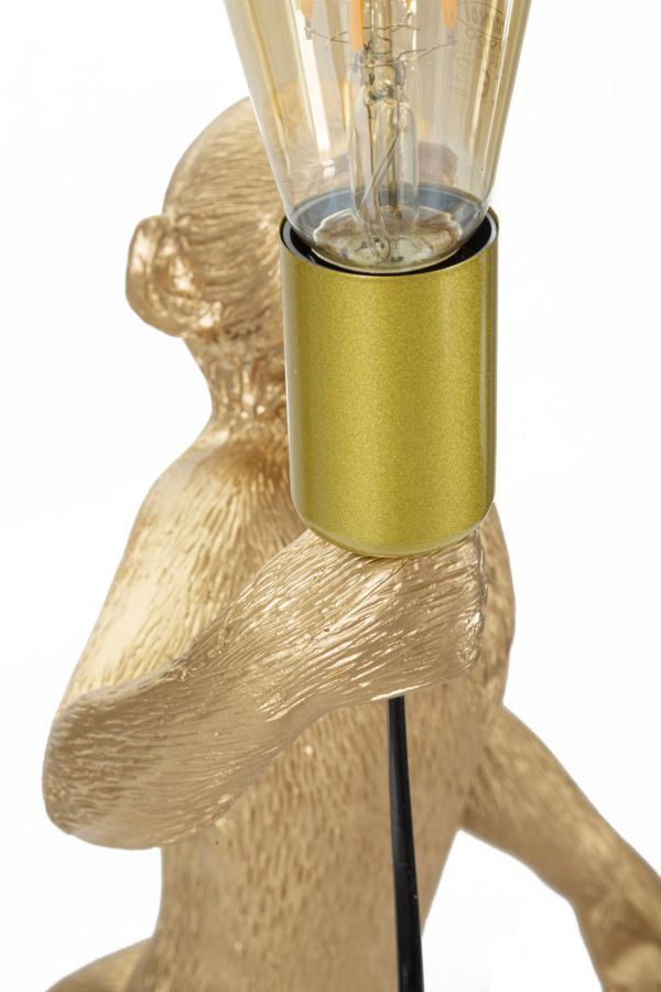 LAMPADA DA TAVOLO MONKEY ORO CM Ø 26X34X55