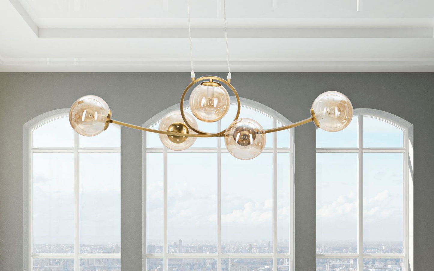 LAMPADARIO JAPAN 5 LUCI CM 100X33X30