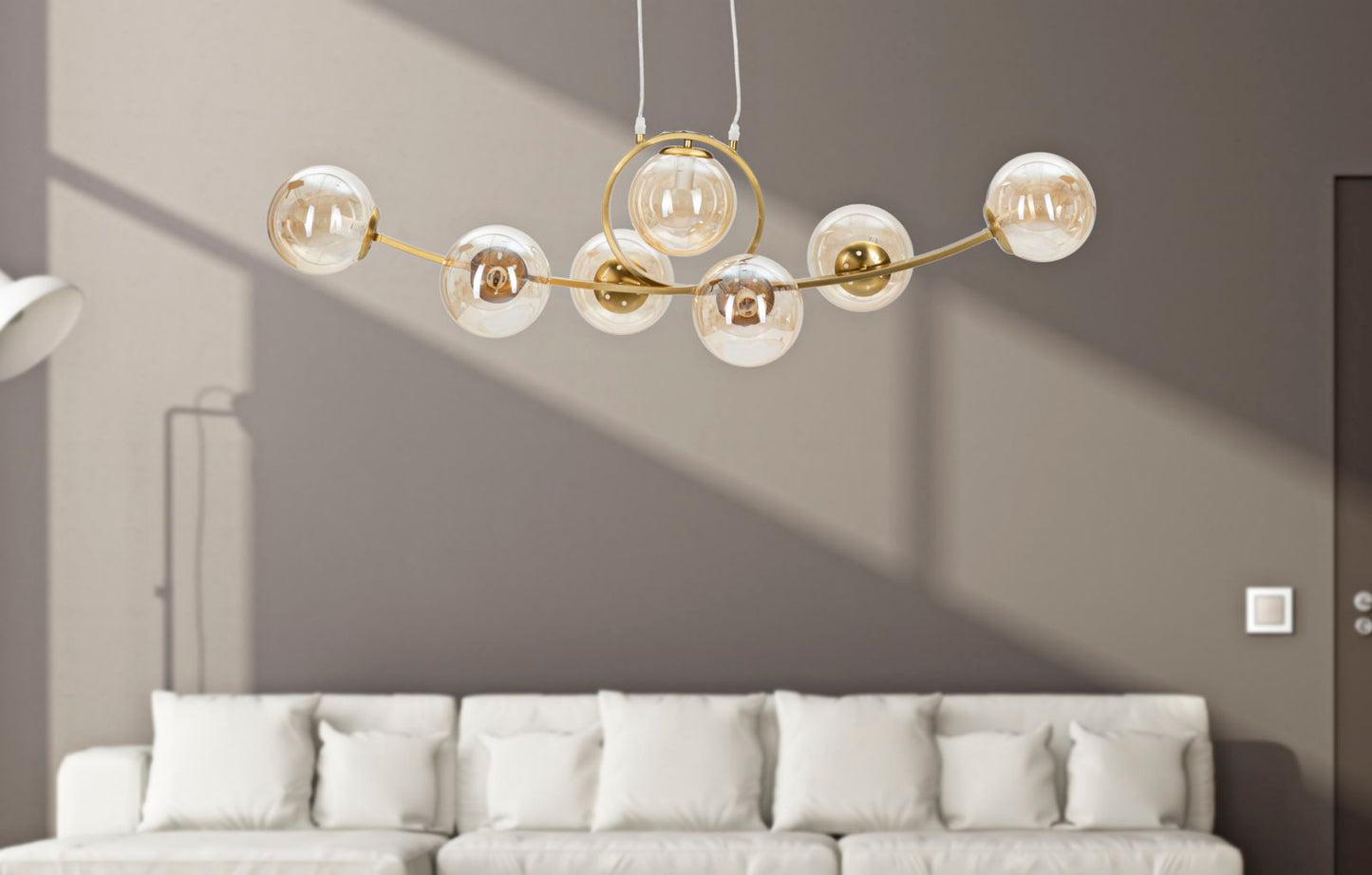 LAMPADARIO JAPAN 7 LUCI CM 115X36X30
