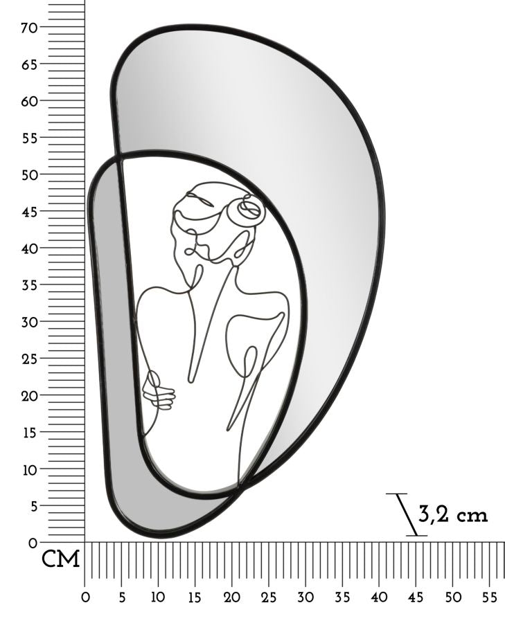 SPECHIO DA MURO NUDITY CM 40,6X3,2X70,5