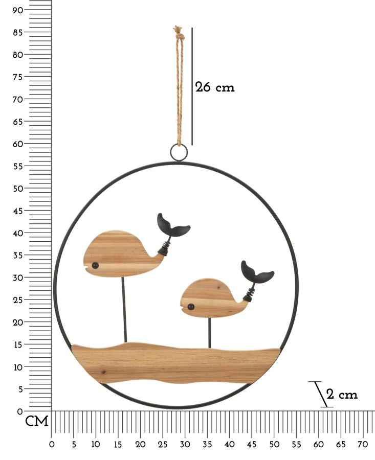 PANNELLO DA MURO BALENE CM 56X2X60