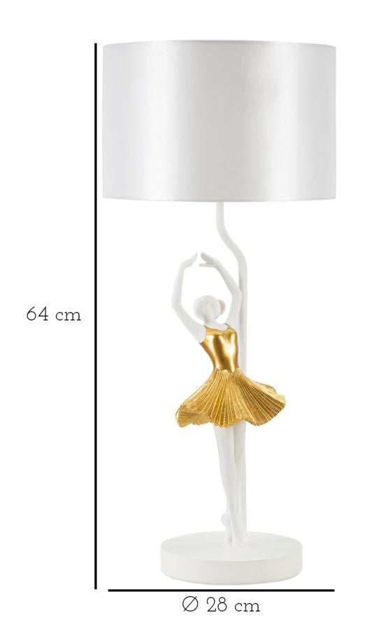 LAMPADA DA TAVOLO BALLERINA CM Ø 28X64