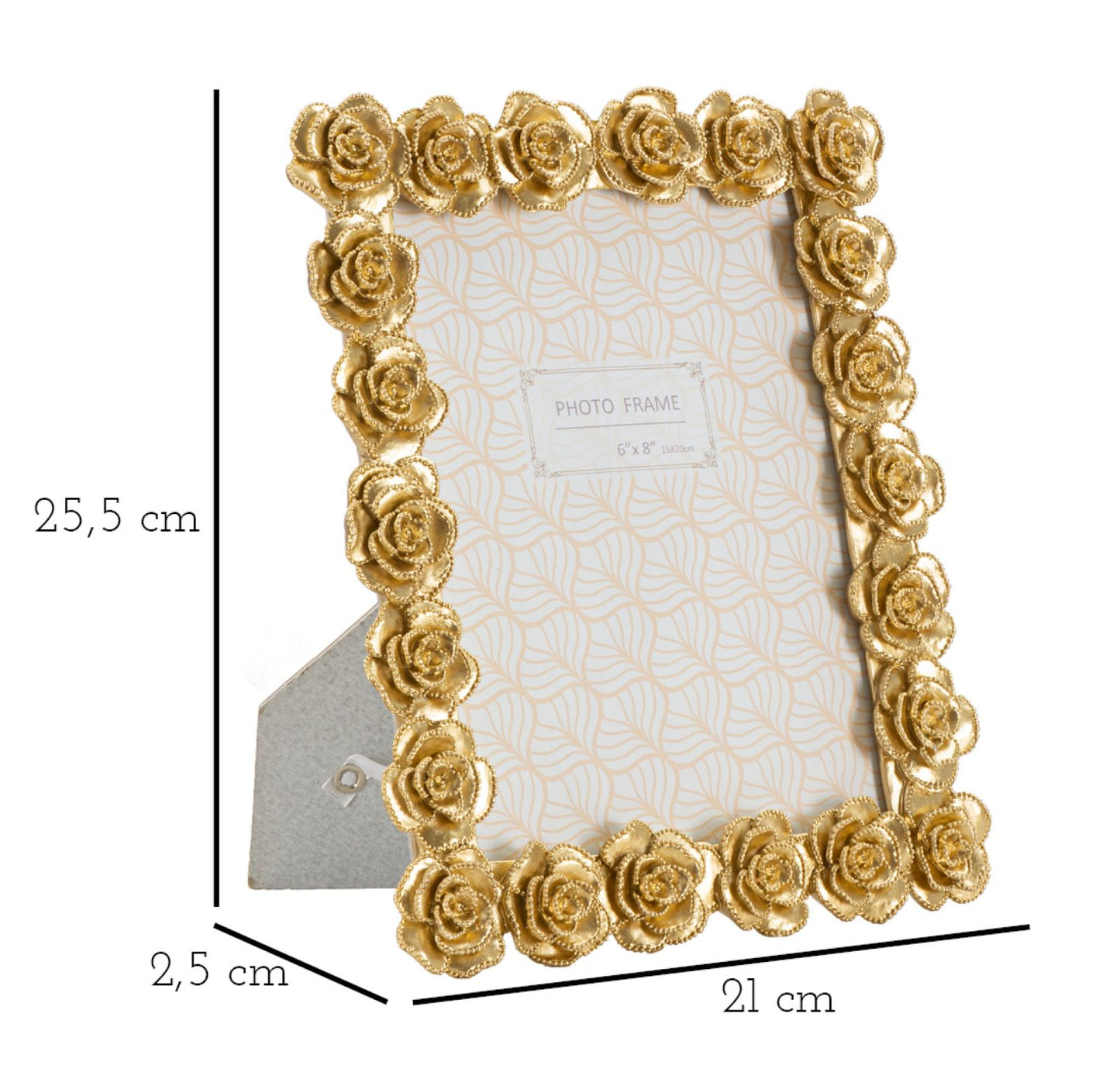 CORNICE ROSSEN CM 21X2,5X25,5 (MISURA INTERNA CM 15X20)