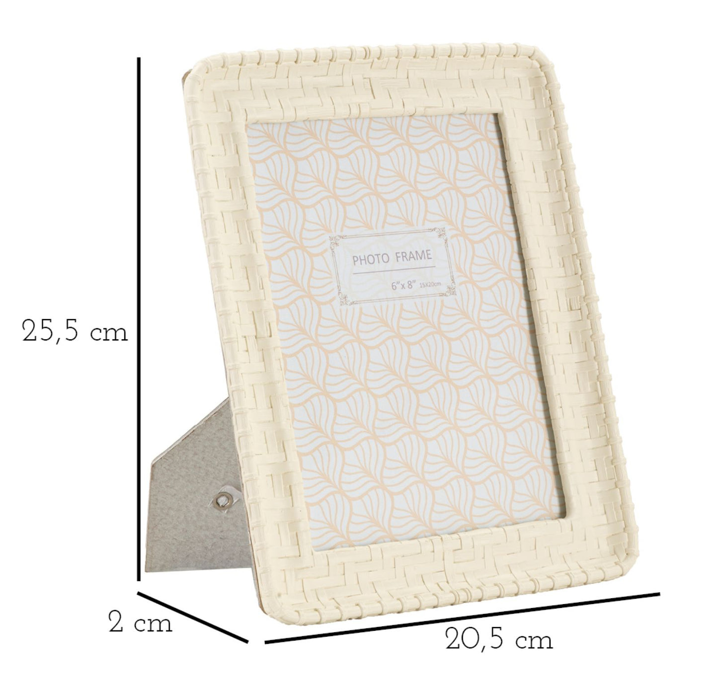 CORNICE BAMBOO STYLE CM 20,5X2X25,5 (MISURA INTERNA CM 15X20)
