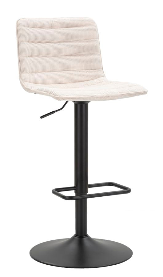 SGABELLO BAR HIGH BIANCO CM 43X49,5X85,5-107(SEDUTA CM 61-82,5) SET 2PCS