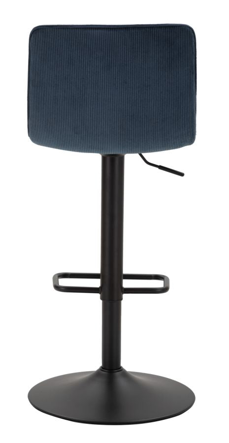 SGABELLO BAR HIGH NAVY CM 43X49,5X85,5-107(SEDUTA CM 61-82,5) SET 2PCS