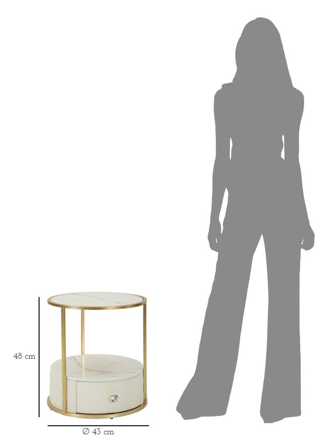 COMODINO SHARON CM Ø 43X48