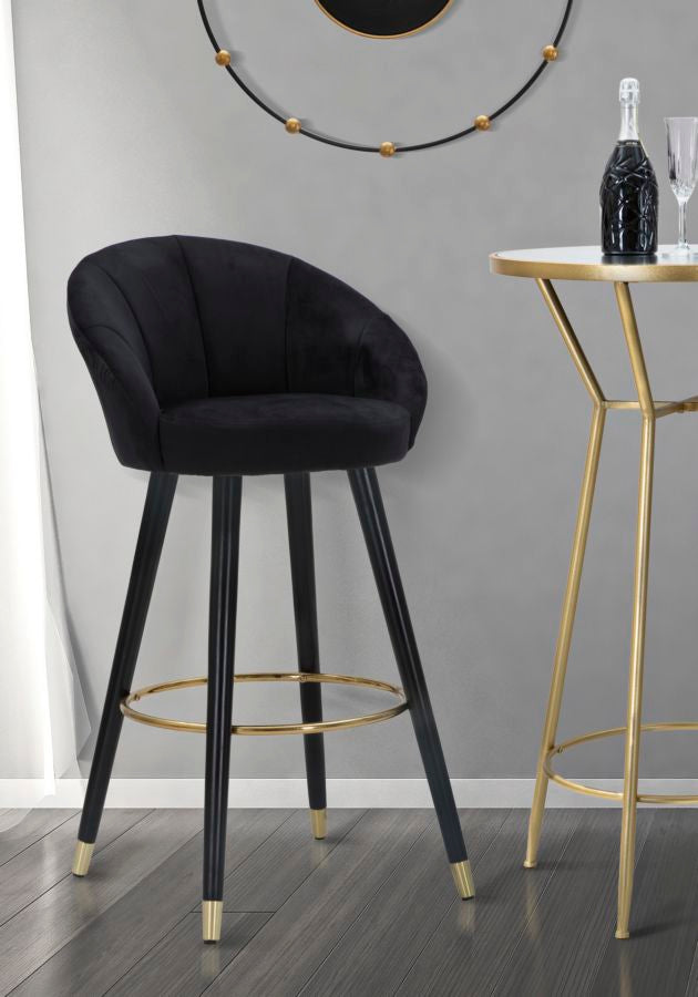 SGABELLO BAR PRAGUE NERO CM 55X56X104