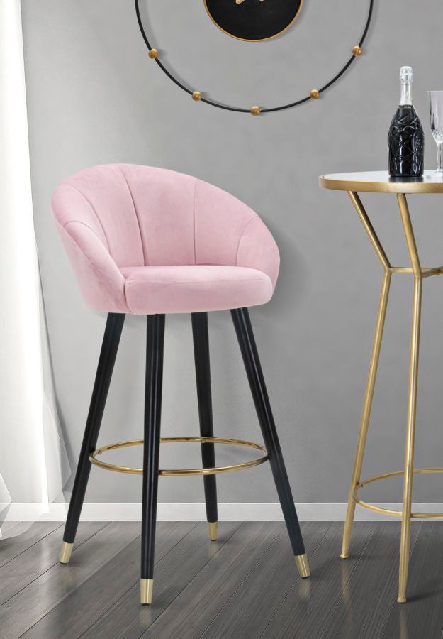 SGABELLO BAR PRAGUE ROSA CM 55X56X104
