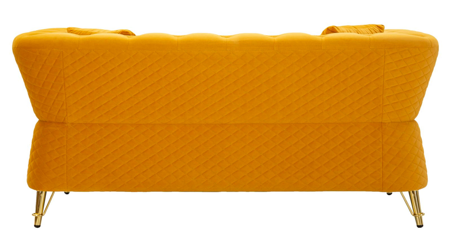 DIVANO EMY SENAPE C/CUSCINI CM 162X83X76