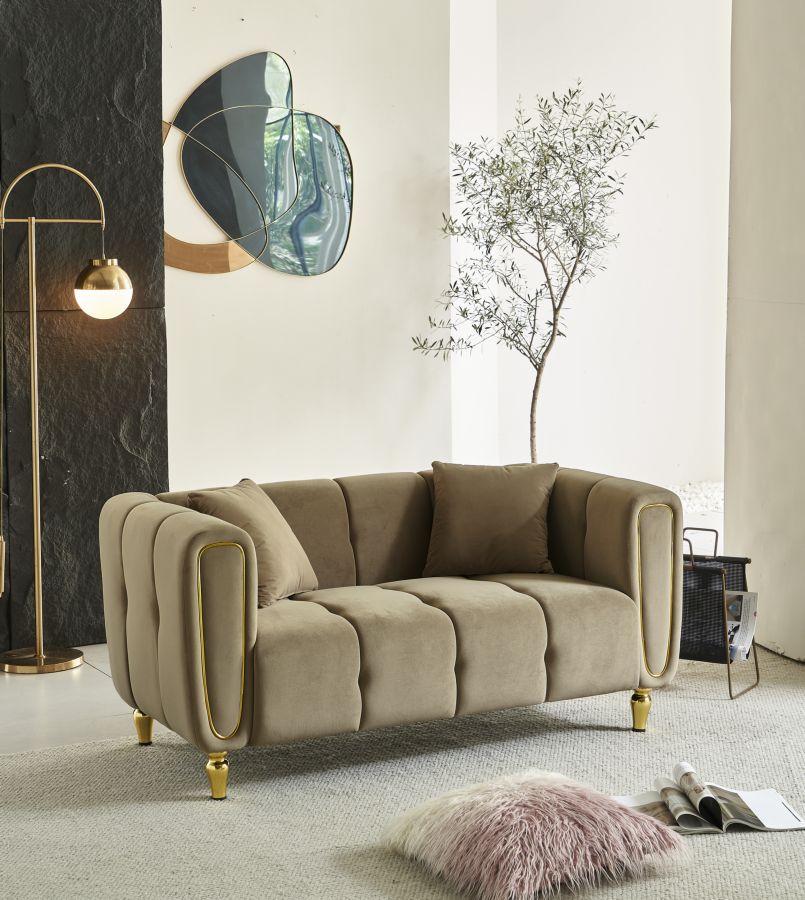 DIVANO ALMA GRIGIO C/CUSCINI CM 155X81X71