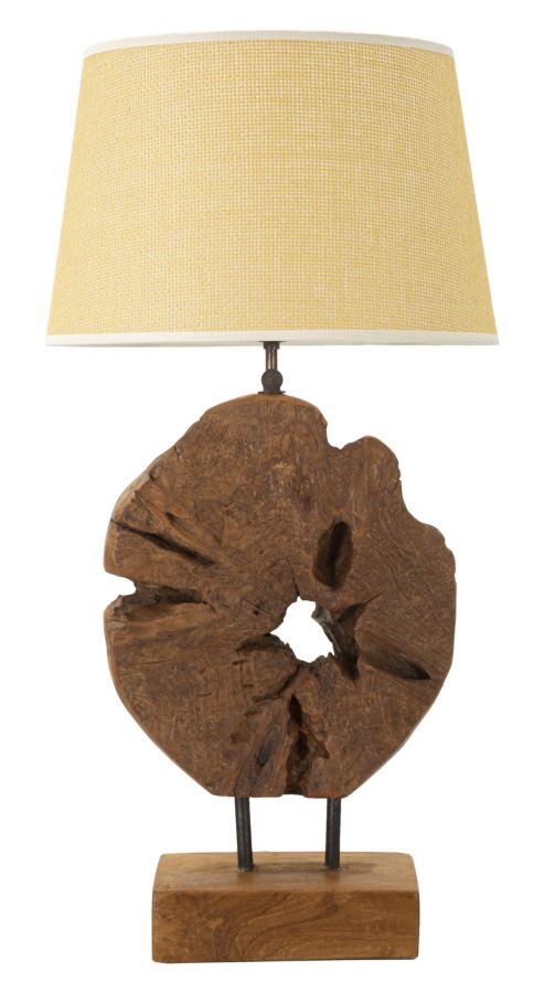 LAMPADA KEPALA IN TEAK RICICLATO CM 35X69 (PEZZI UNICI - NON RIP. IN SERIE)