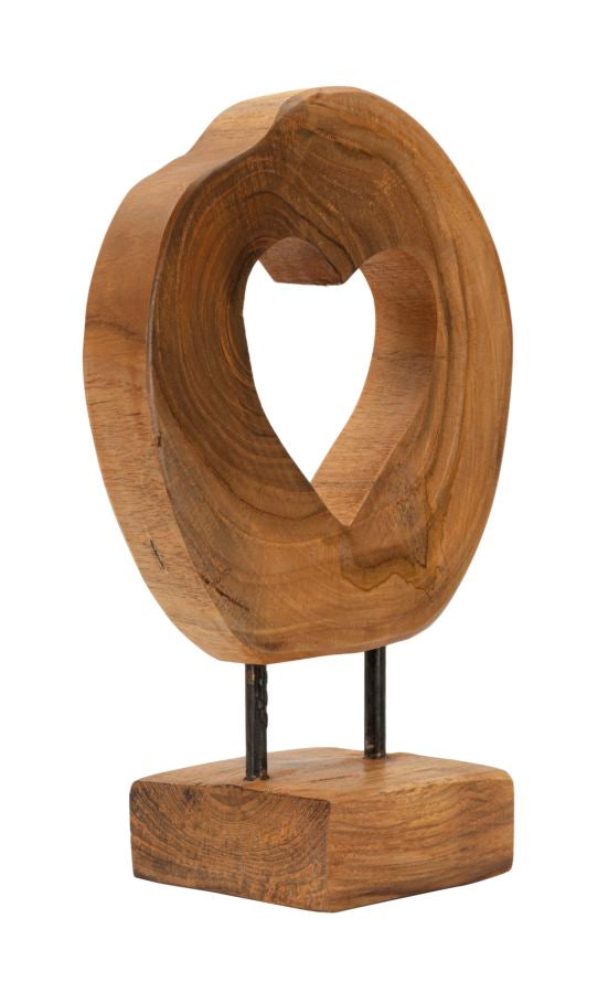 SCULTURA HASI IN TEAK RIC. CM 20X10X28 (PEZZI UNICI - NON RIP. IN SERIE)