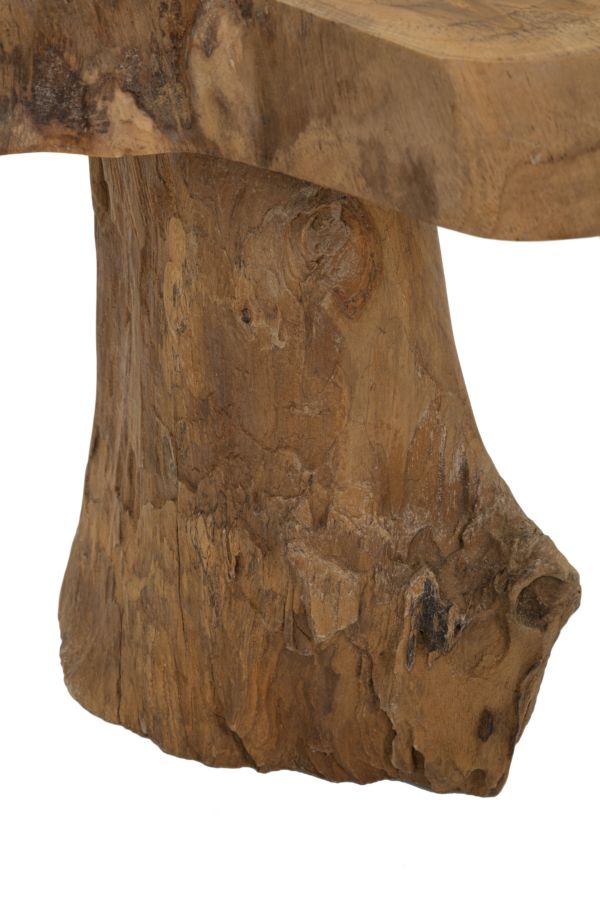 SGABELLO BINGANG KECIL IN TEAK RIC. CM Ø36X32 (PEZZI UNICI - NON RIP. IN SERIE)