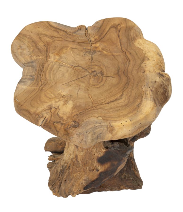 SGABELLO BINGANG KECIL IN TEAK RIC. CM Ø36X32 (PEZZI UNICI - NON RIP. IN SERIE)
