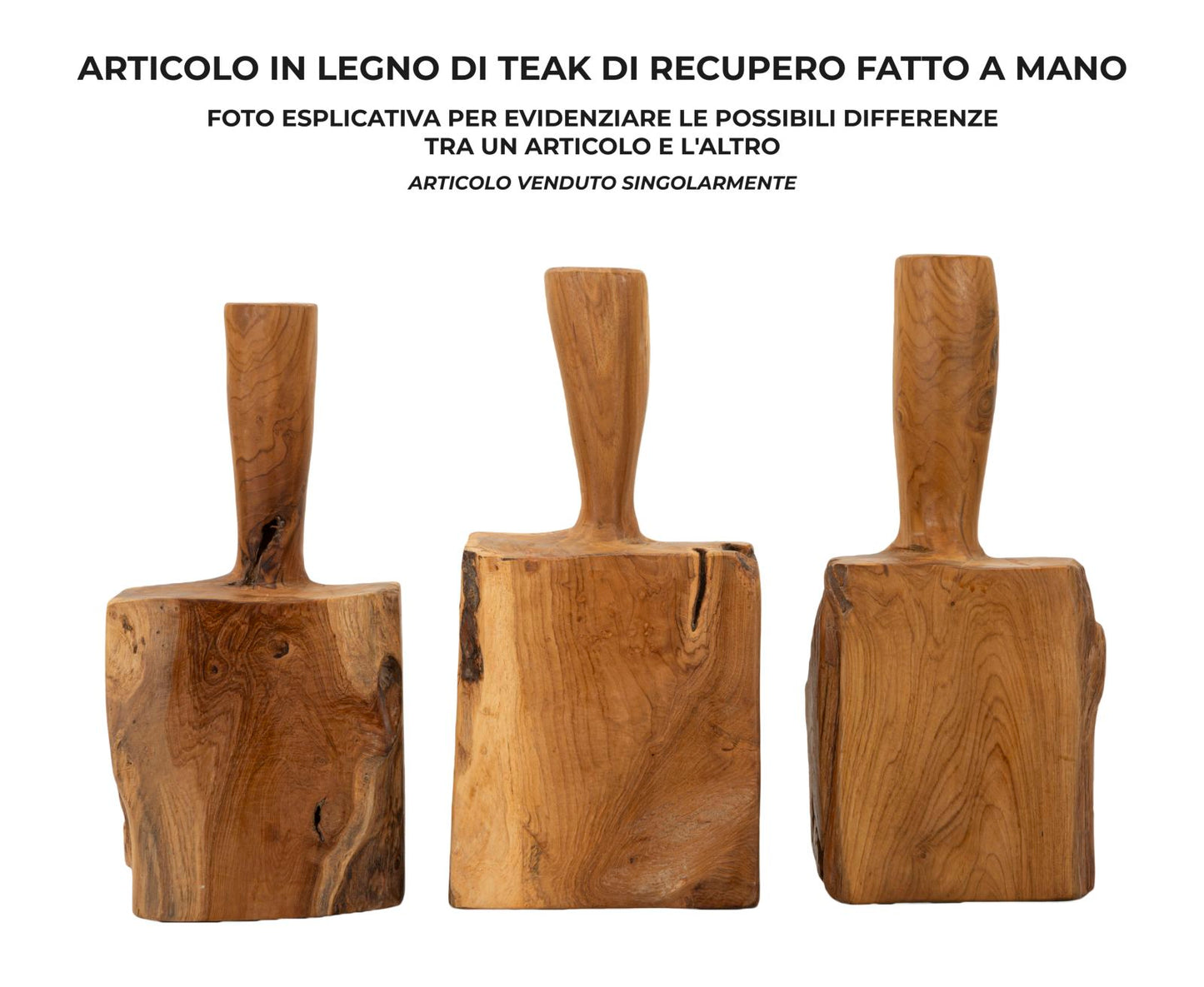 F/PORTE IN TEAK RICICLATO CM 17X13X37 (PEZZI UNICI - NON RIP. IN SERIE)