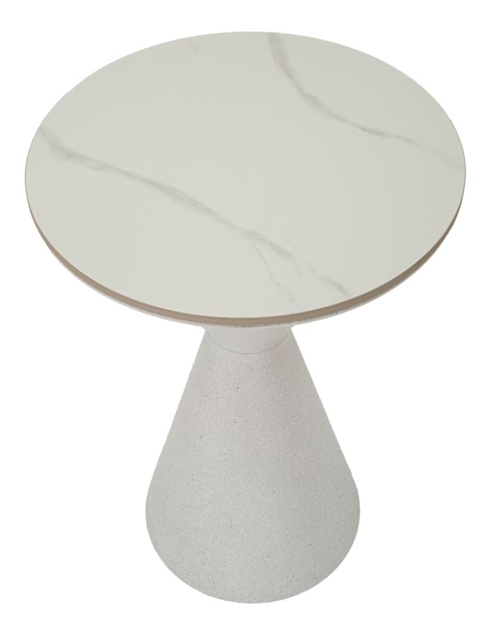 TAVOLINETTO WHITE DOUBLE CM Ø 44,5x63