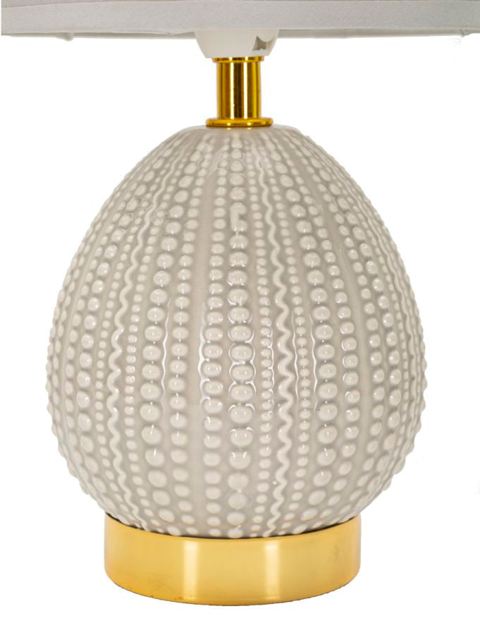 LAMPADA DA COMODINO FLAVI GRIGIA CM Ø 15X30,5