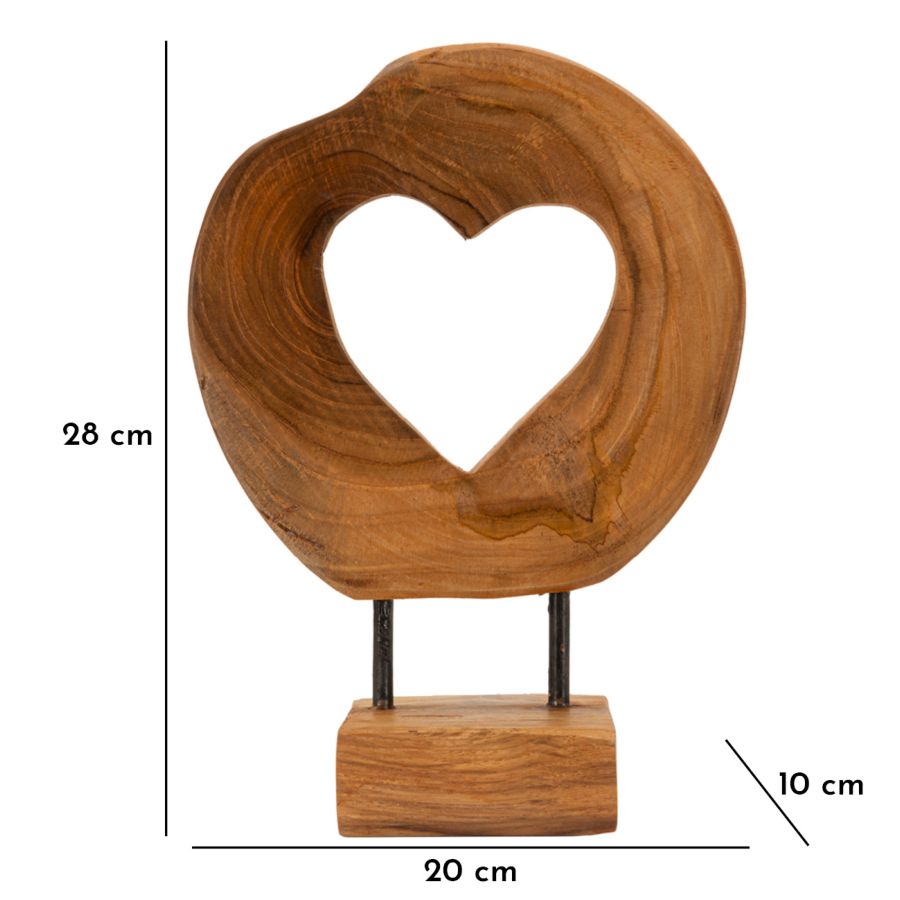 SCULTURA HASI IN TEAK RIC. CM 20X10X28 (PEZZI UNICI - NON RIP. IN SERIE)