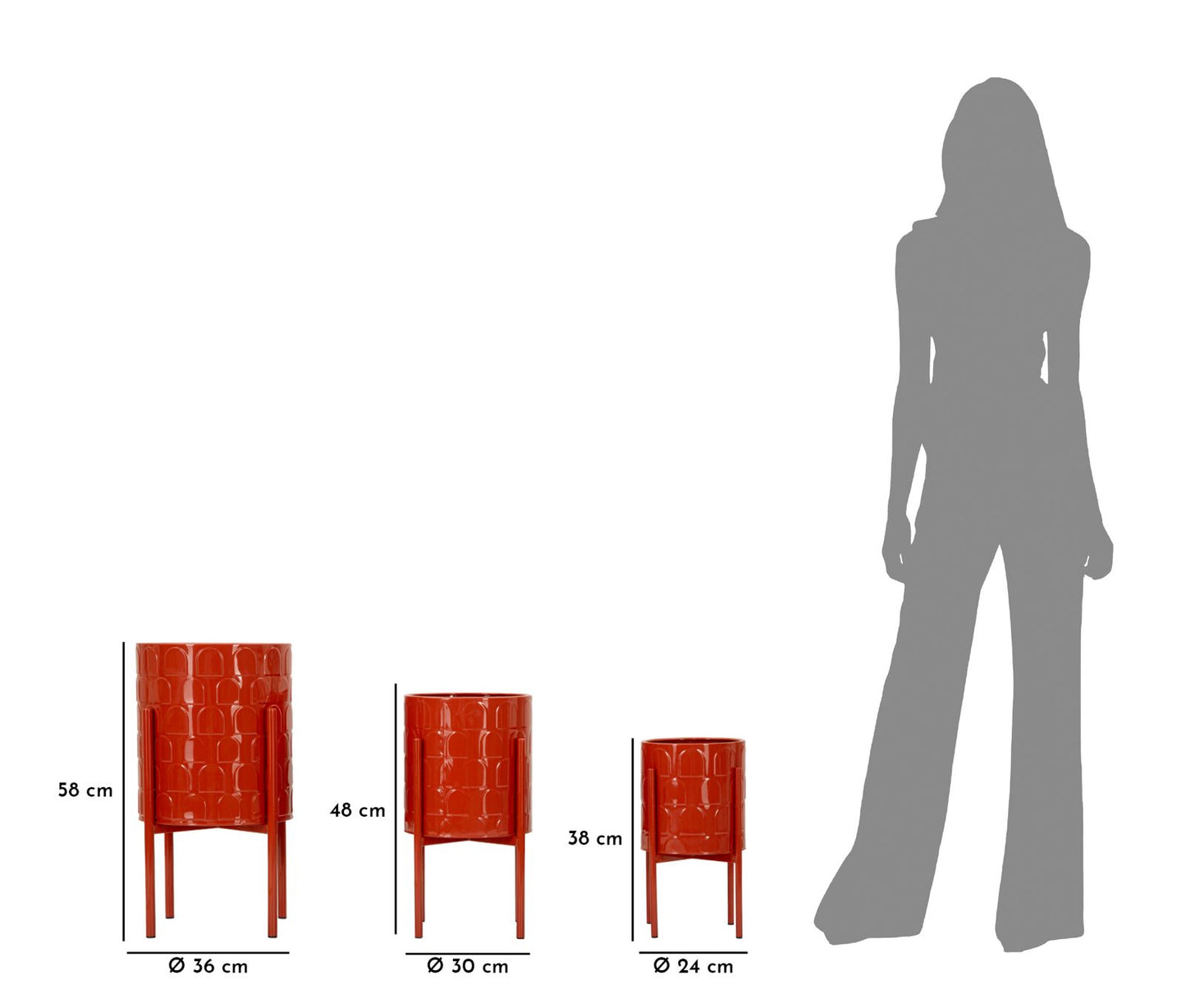 P/VASI ARCHY TRIS CM Ø 36X56,5-30X48,5-24X37,5