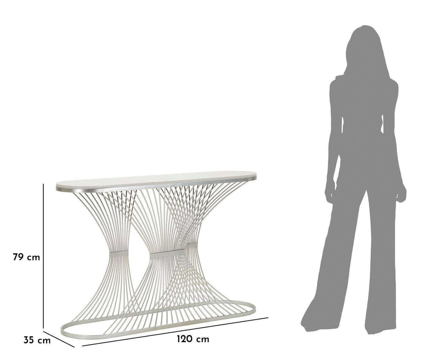 CONSOLE STRIPE CM 120X35X79