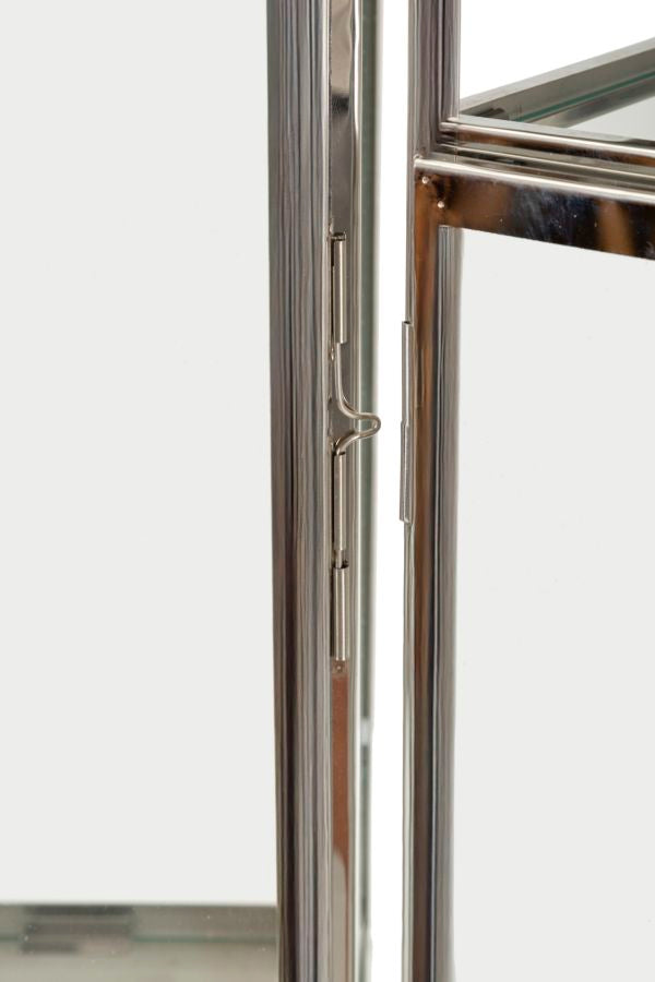 LANTERNE SILVER SET 3 PZ CM 22X22,5X70,5-18X18,5X50-14X14,5X38